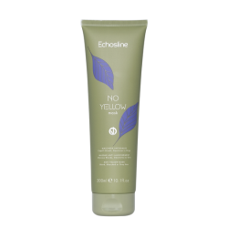 ECHOSLINE NO YELLOW Mask – juuksemask kollakate toonide neutraliseerimiseks heledatele, pleegitatud või hallidele juustele, 300 ml