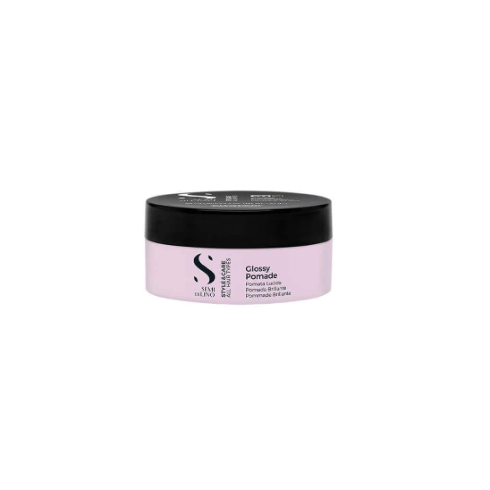 Alfaparf Semi Di Lino Style & Care Glossy Pomade - Juuksevaha läike andmiseks, 90 ml (PF023364)