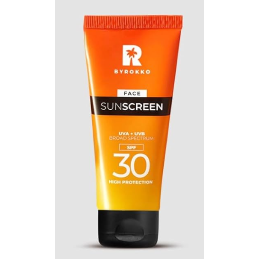 BYROKKO Face Sunscreen SPF 30 - päikesekaitsekreem näole, 50 ml (BY-SOL-25)