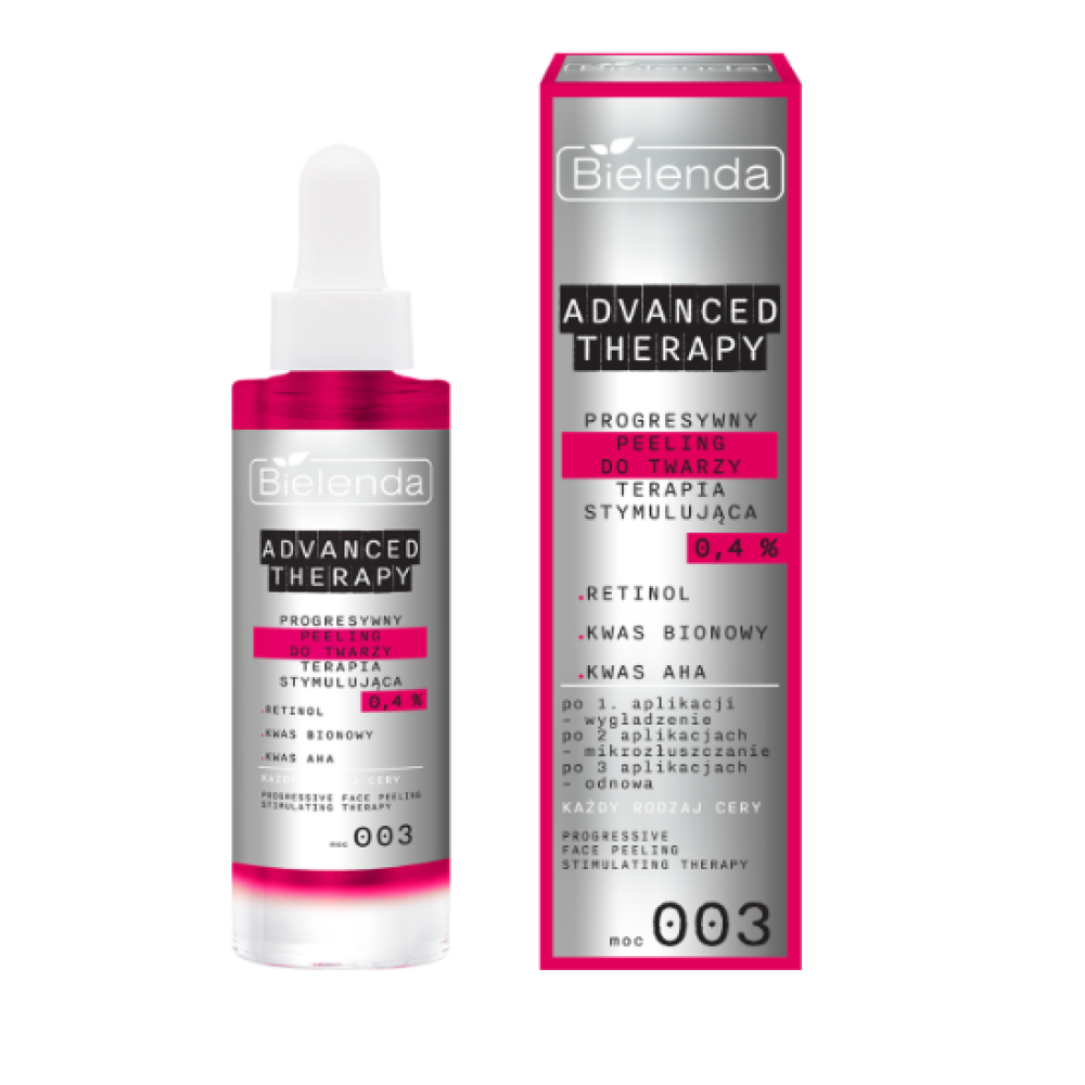 Bielenda Advanced Therapy progressiivne stimuleeriv näokoorija 0,4% retinool, AHA ja bioonhape – stimuleeriv teraapia, 30 ml (196909)