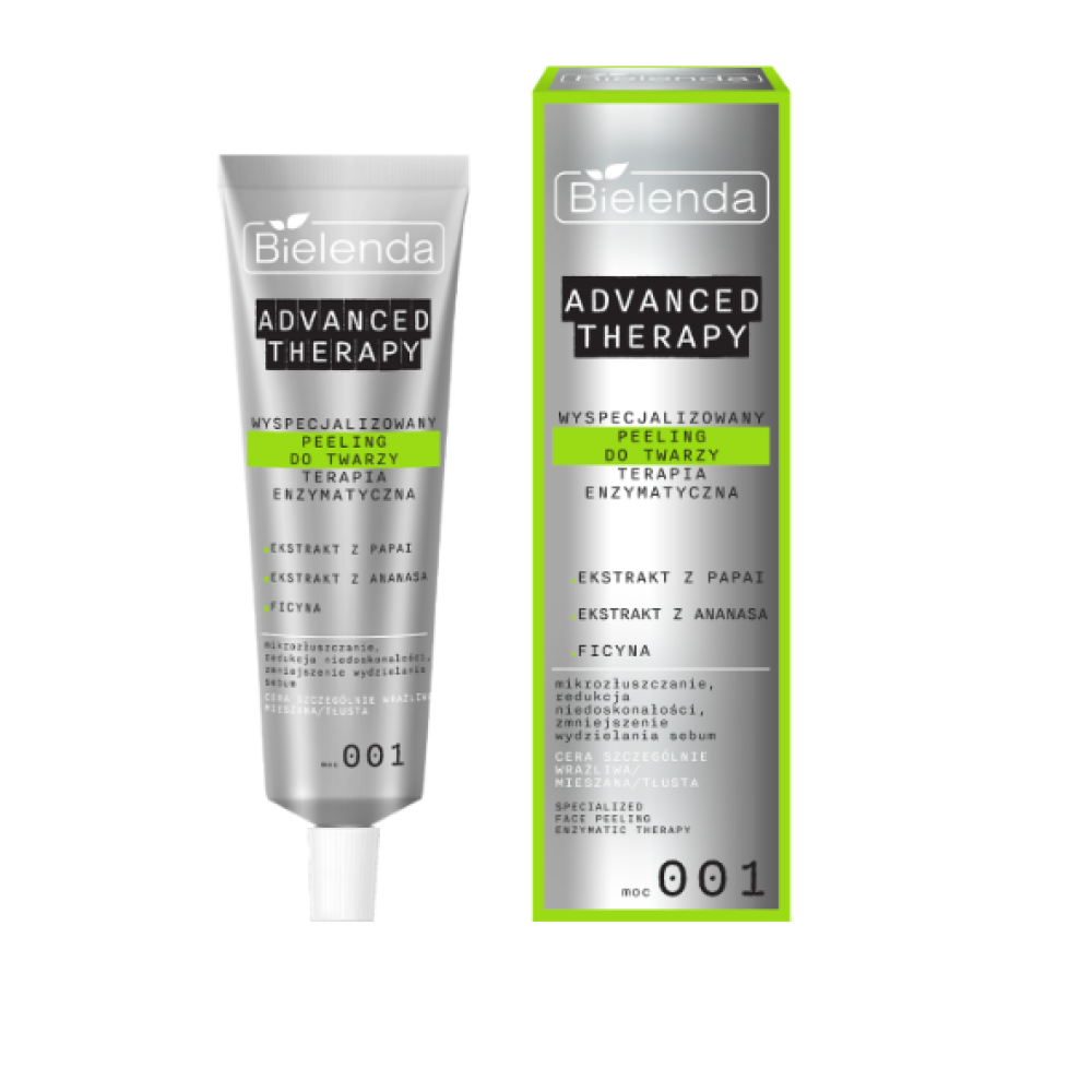 Bielenda Advanced Therapy Face Peeling 001 – näohoolduse koorija 001, ensüümiteraapia, 30 ml (196906)