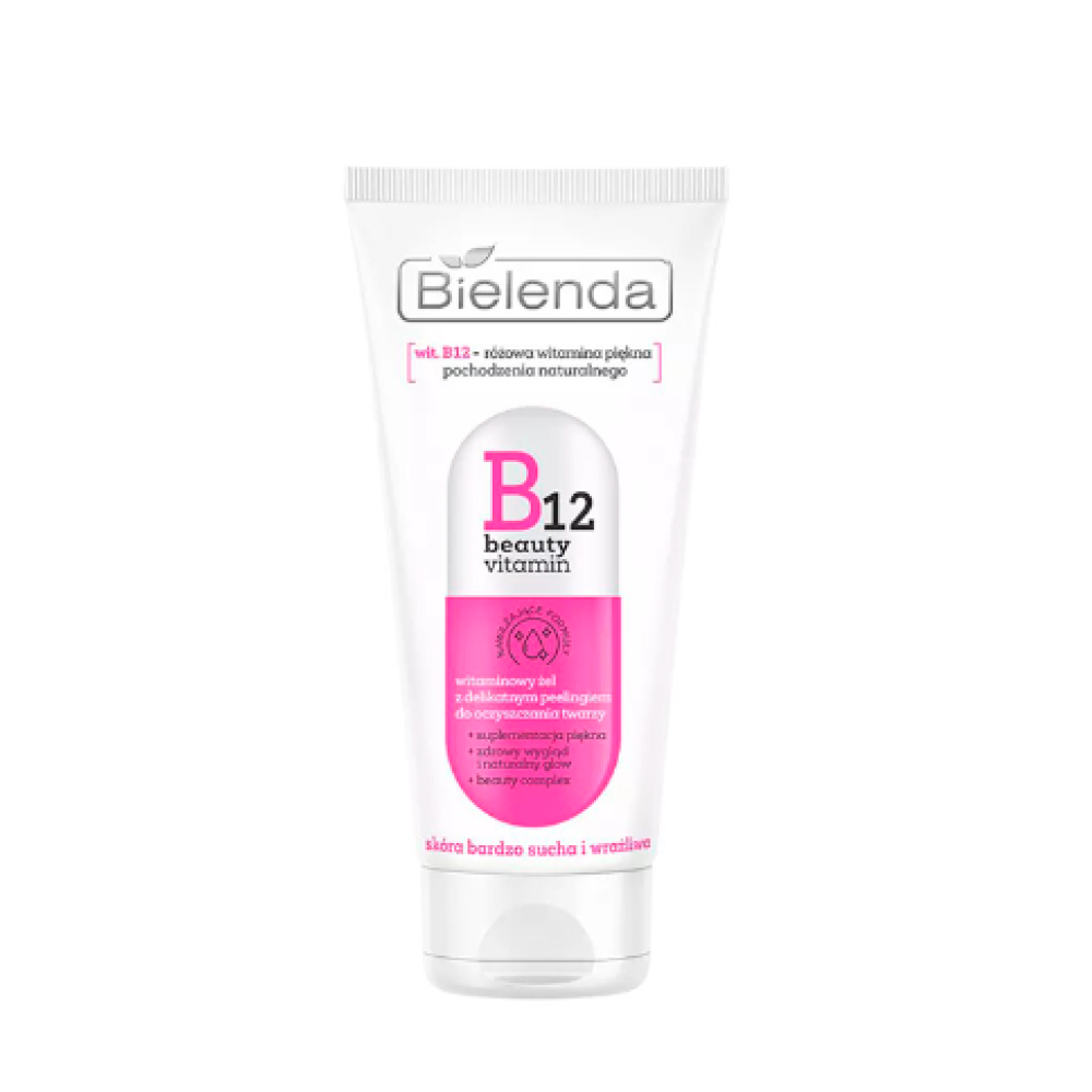 Bielenda B12 BEAUTY VITAMIN Näogeel kooriva efektiga, 150 ml (196819)