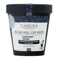 CARELIKA Algea Peel Off Mask Caviar Extract - kiletõmbav mask säravale ja helendavale nahale musta kaviari ekstraktiga, 25 g