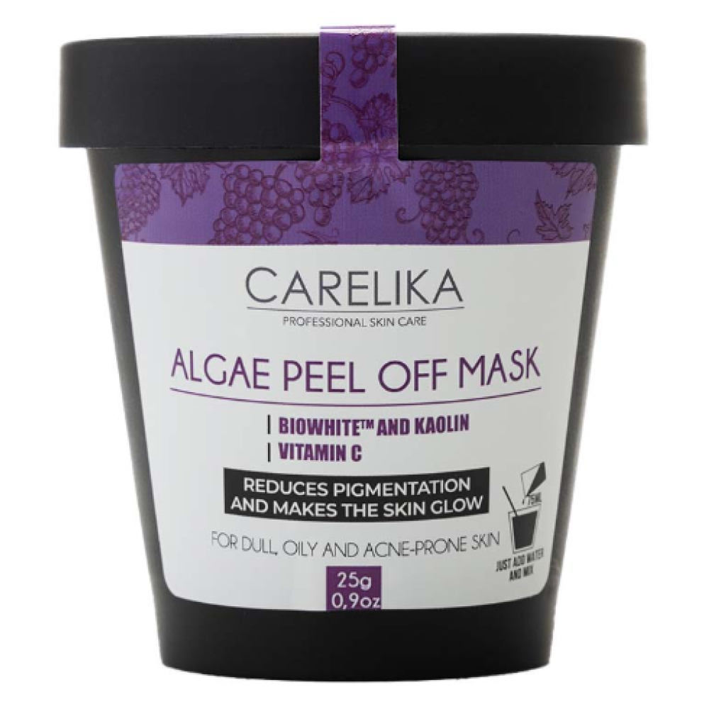 CARELIKA Algea Peel Off Mask Biowhite and Vitamin C – plastitseeriv heledust andev mask C‑vitamiiniga, 25 g (CPBVCM025)