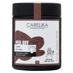CARELIKA Shaker Peel Off Mask Argan-Ghassoul – argaani-ghassouli kiletõmmatav savimask, 20 g