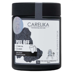 CARELIKA Shaker Peel Off Mask Charcoal - puhastav ja detoksifitseeriv aktiivsöemask, 20 g