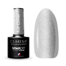 CLARESA Full Glitter 1 - geelilaadne lakk, 5 ml