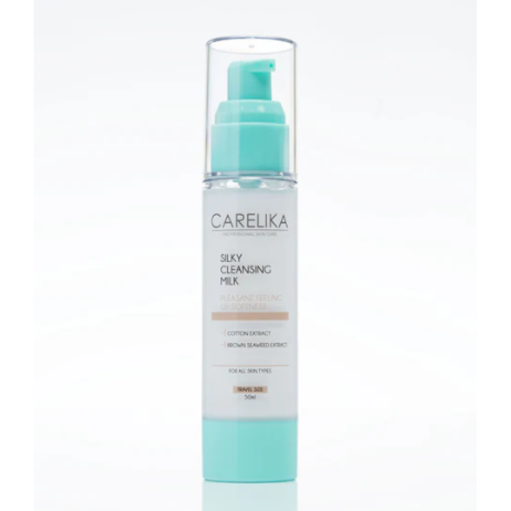 CARELIKA Silky Cleansing Milk - Õrn puhastuspiim puuvillase ekstraktiga, 50 ml (CPSCM050)