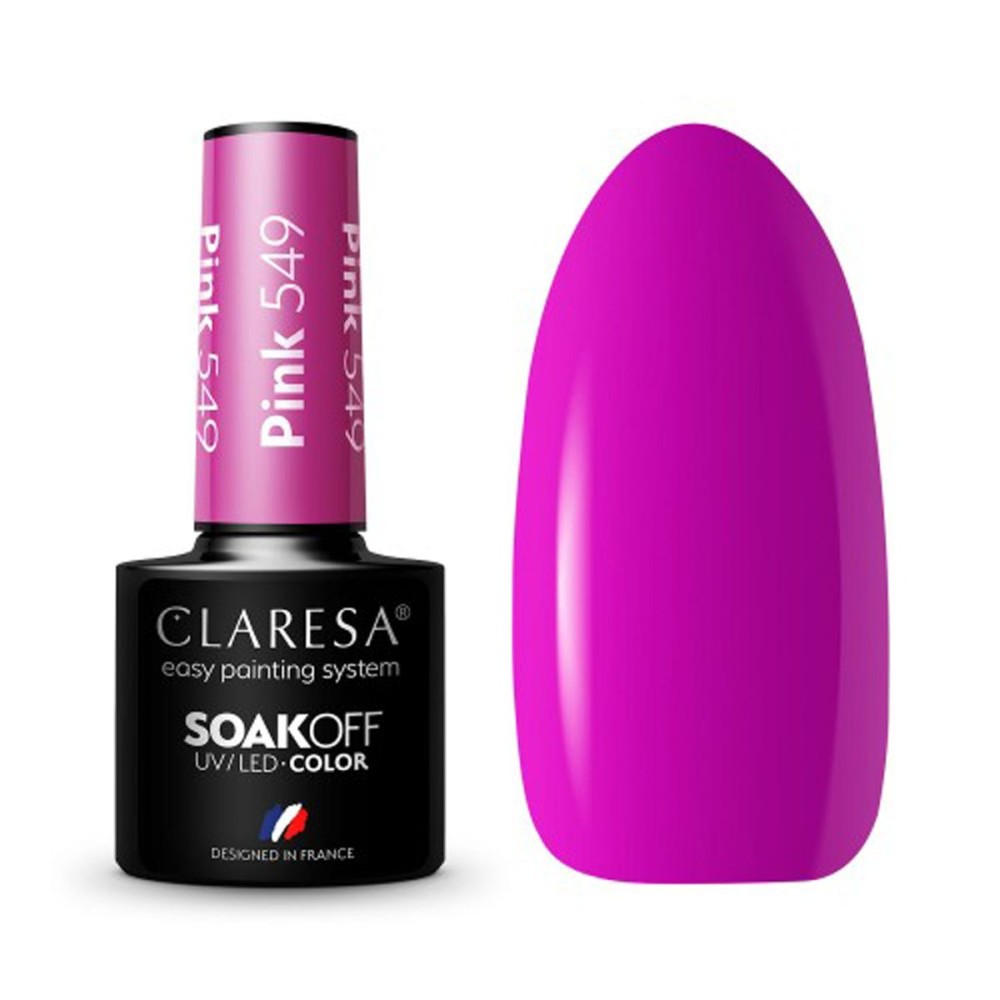 CLARESA PINK 549 - geellakk, 5 ml (143358)
