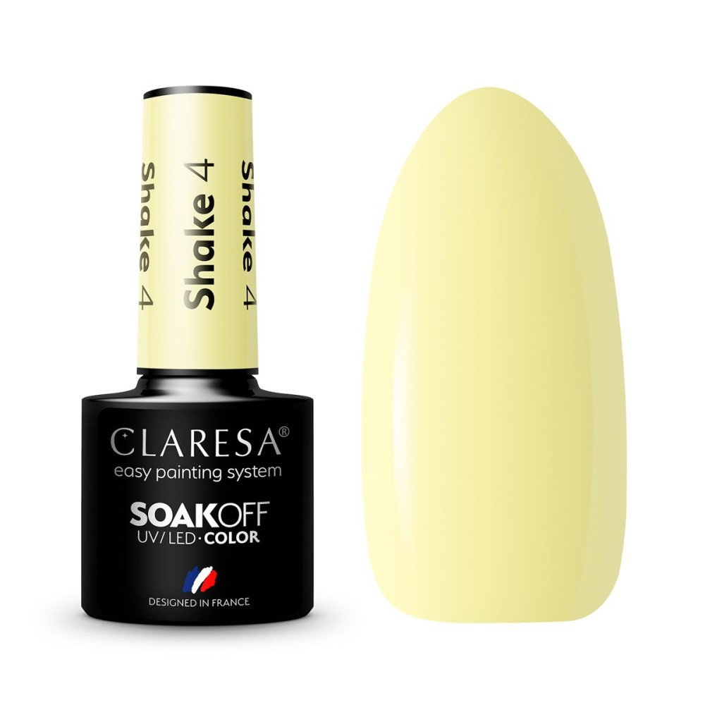 CLARESA Shake 4 - geelilaadne lakk, 5 ml (143409)