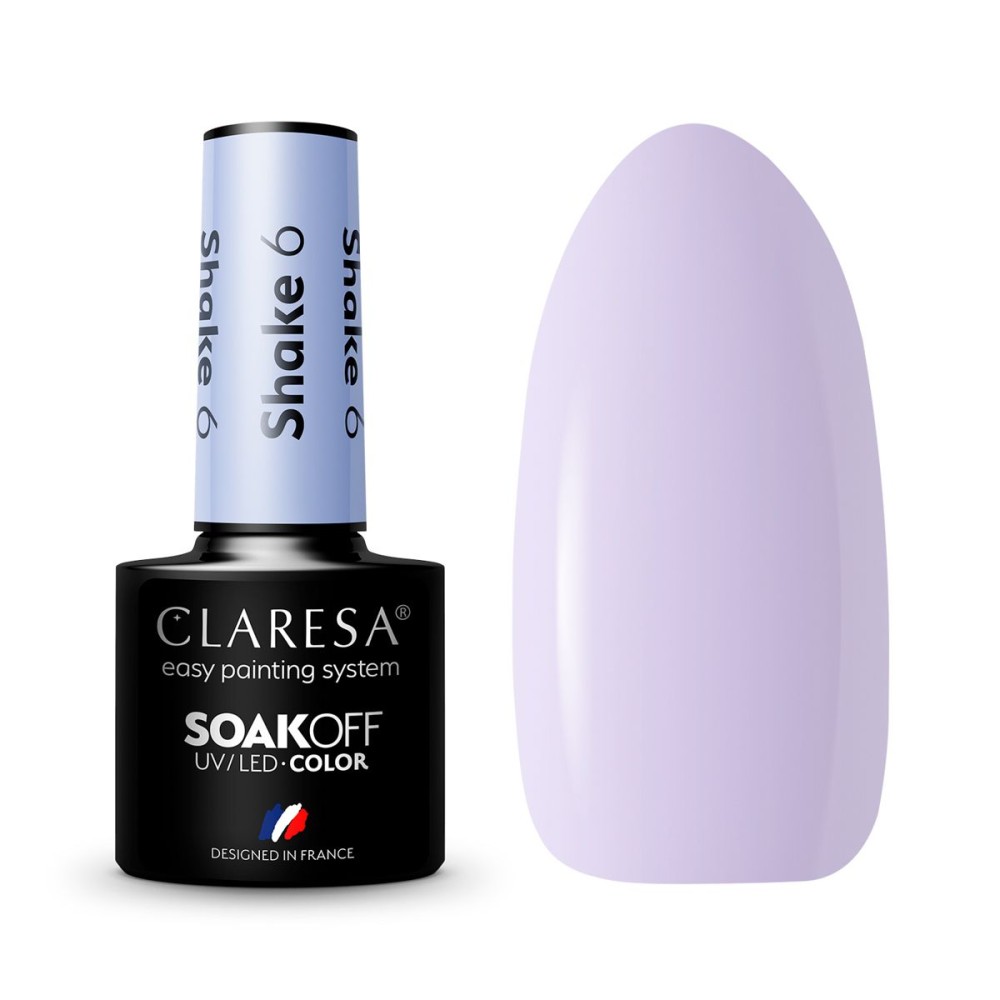 CLARESA Shake 6 - geelilaadne lakk, 5 ml (143411)