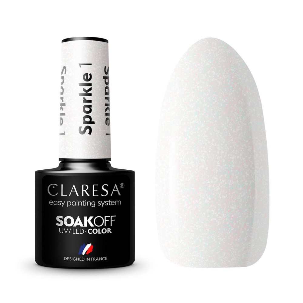 CLARESA Sparkle 1 - geelilaadne lakk, 5 ml (143413)