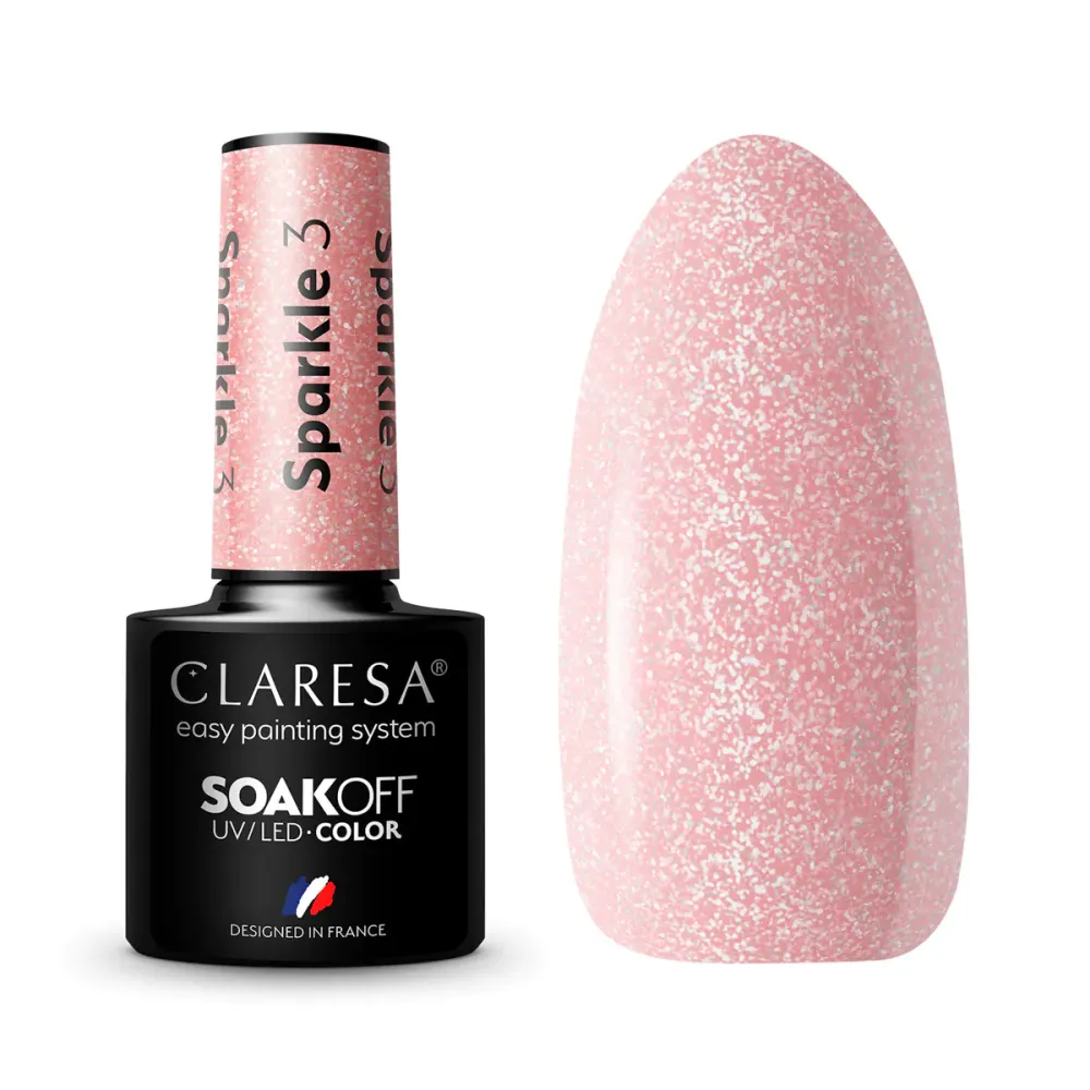 CLARESA Sparkle 3 - geel-lakk, 5 ml