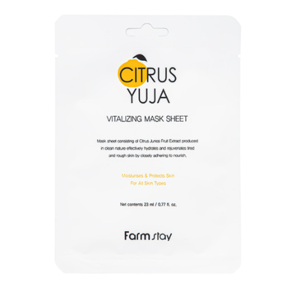 FarmStay Citrus Yuja Vitalizing Mask - värskendav lehemask yuzu-ekstraktiga (802660-1)