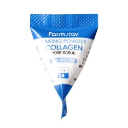 FarmStay Collagen Baking Powder Pore Scrub – näokoorija kollageeniga, 7 ml