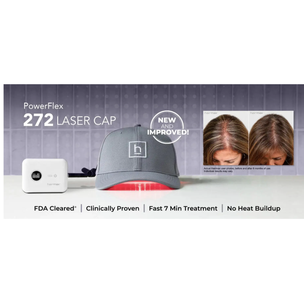 HairMax LaserCap 272 PowerFlex - lasermüts (LASER 272)
