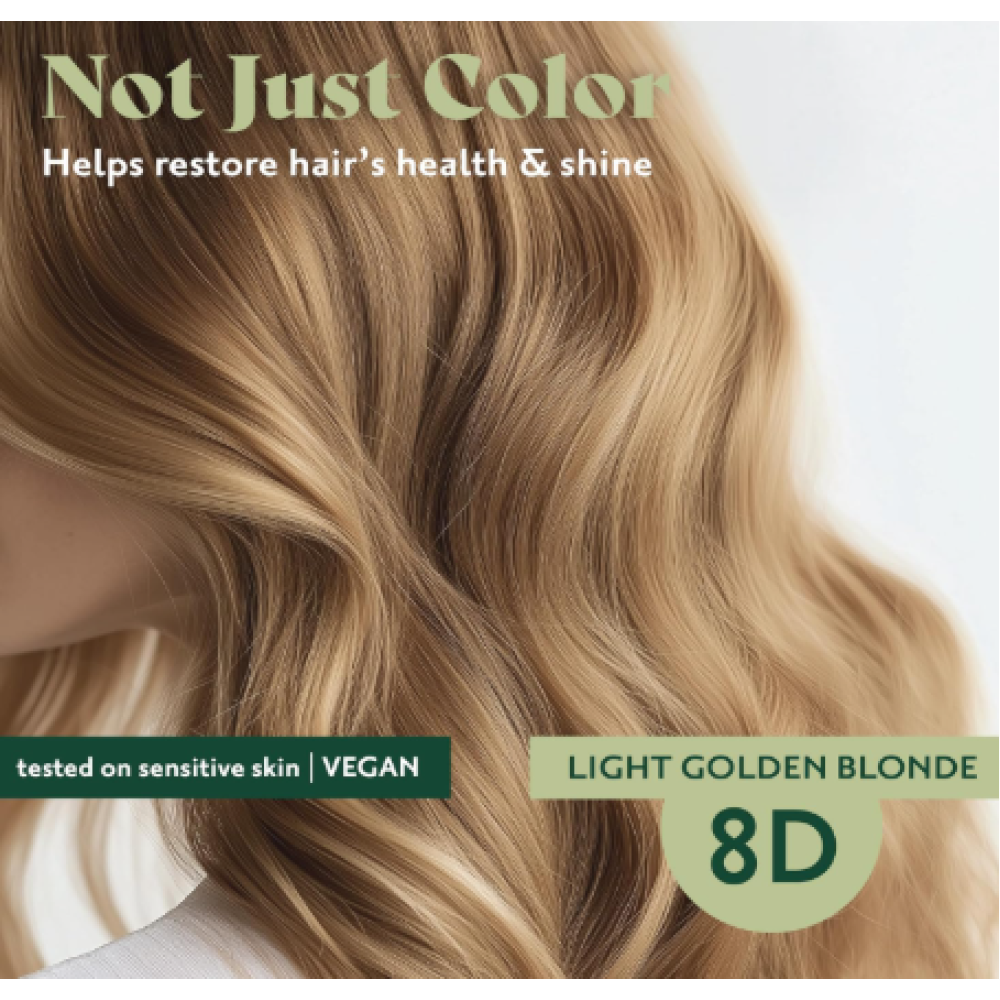 HERBATINT püsiv looduslik taimne geeljuuksevärv - 8D (hele kuldne blond) (Herbatint8D)