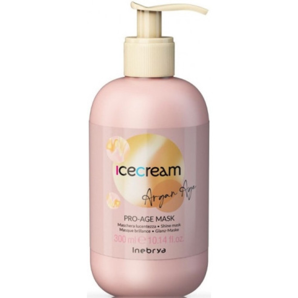 Inebrya Ice Cream Argan Age Pro-Age Mask – Taastav juuksemask, 300 ml