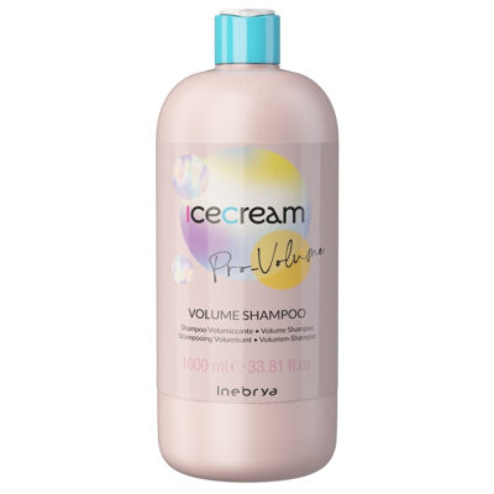 Inebrya Ice Cream Pro-Volume Shampoo – volüümi suurendav šampoon, 1000 ml