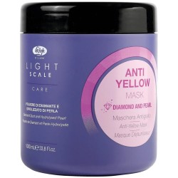 Lisap Milano Anti-yellow Light Scale Mask – mask blondidele, pleegitatud või loomulikult hallidele juustele, 1000 ml