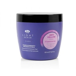Lisap Milano Anti-yellow Light Scale Mask – juuksemask blondidele, pleegitatud või loomulikult hallidele juustele, 500 ml