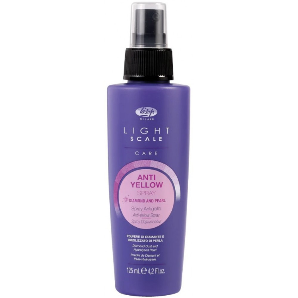 Lisap Milano Anti-yellow Light Scale Spray – spreij blondidele, pleegitatud või loomulikult hallidele juustele, 125 ml (300030)