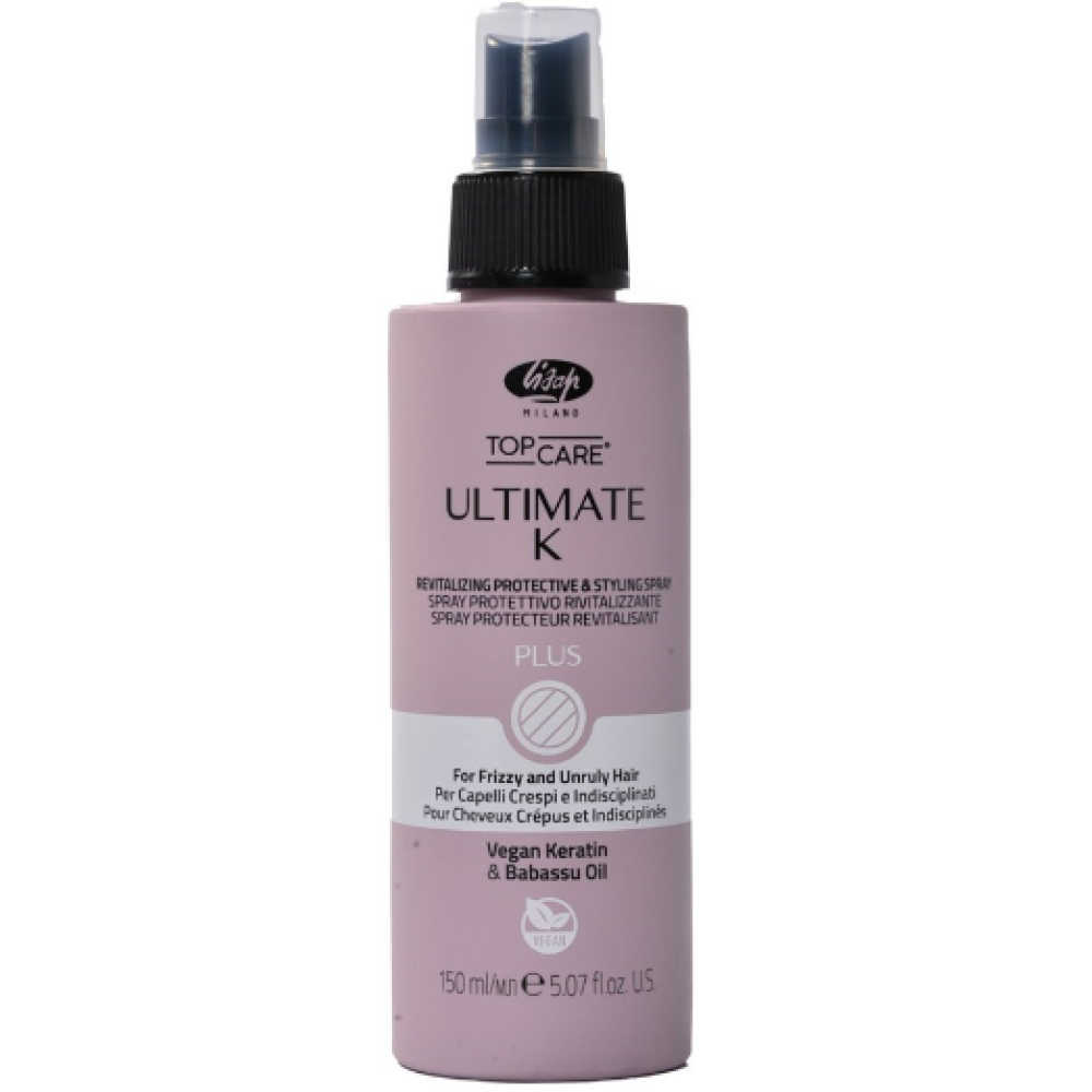 Lisap Milano UltimateK Fluid Plus Fluid – niisutav ja revitaliseeriv spray kõrge keratiinisisaldusega, 150 ml (700630)