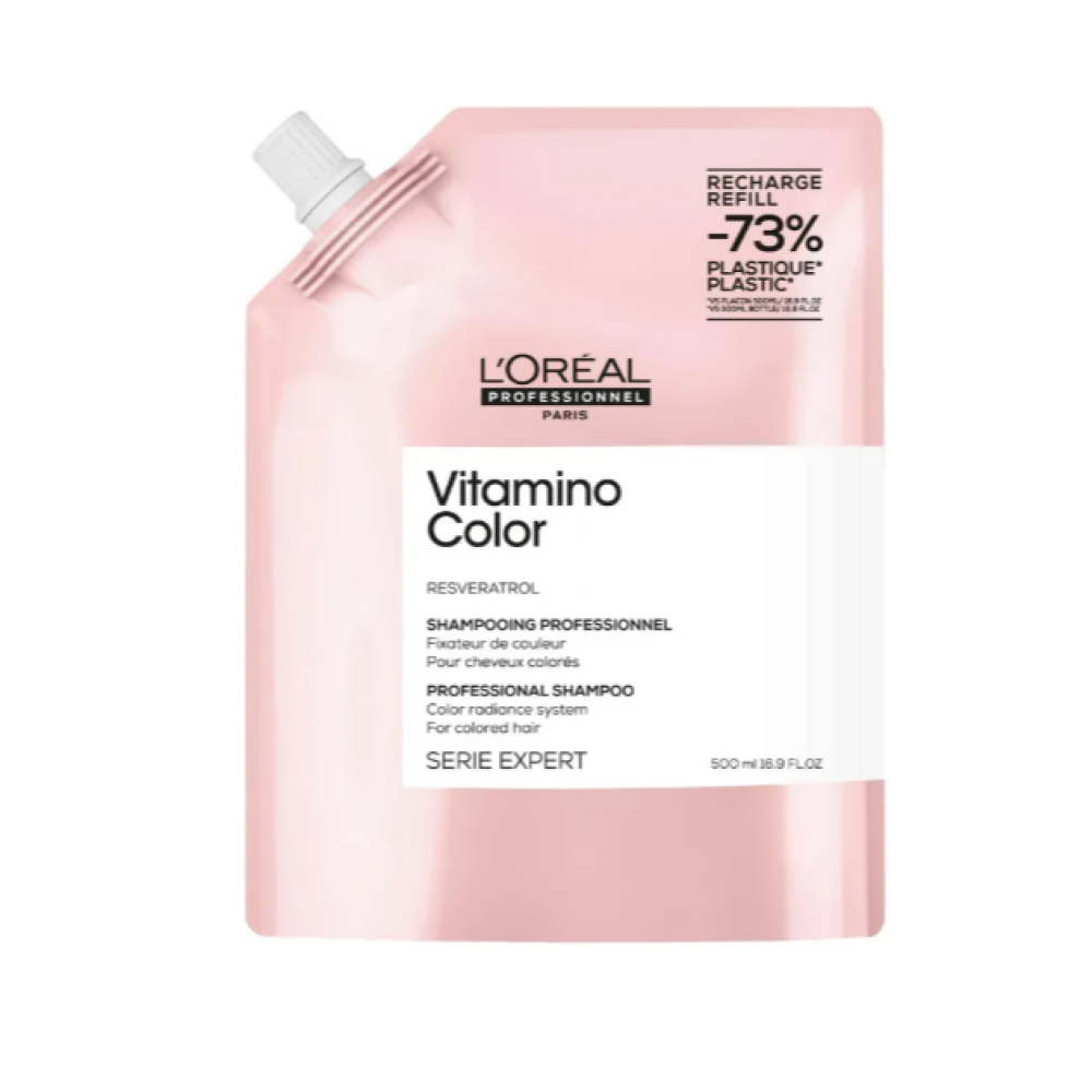 L'Oreal Professionnel Serie Expert Vitamino Color Shampoo, šampoon värvitud juustele, 500 ml, täitepakend (7242190)