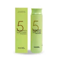 MASIL 5 Probiotics Apple Vinegar Shampoo – õrn, sulfaatideta šampoon õunasiidriäädikaga, 300 ml