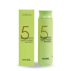 MASIL 5 Probiotics Apple Vinegar Shampoo – õrn, sulfaatideta šampoon õunasiidriäädikaga, 300 ml