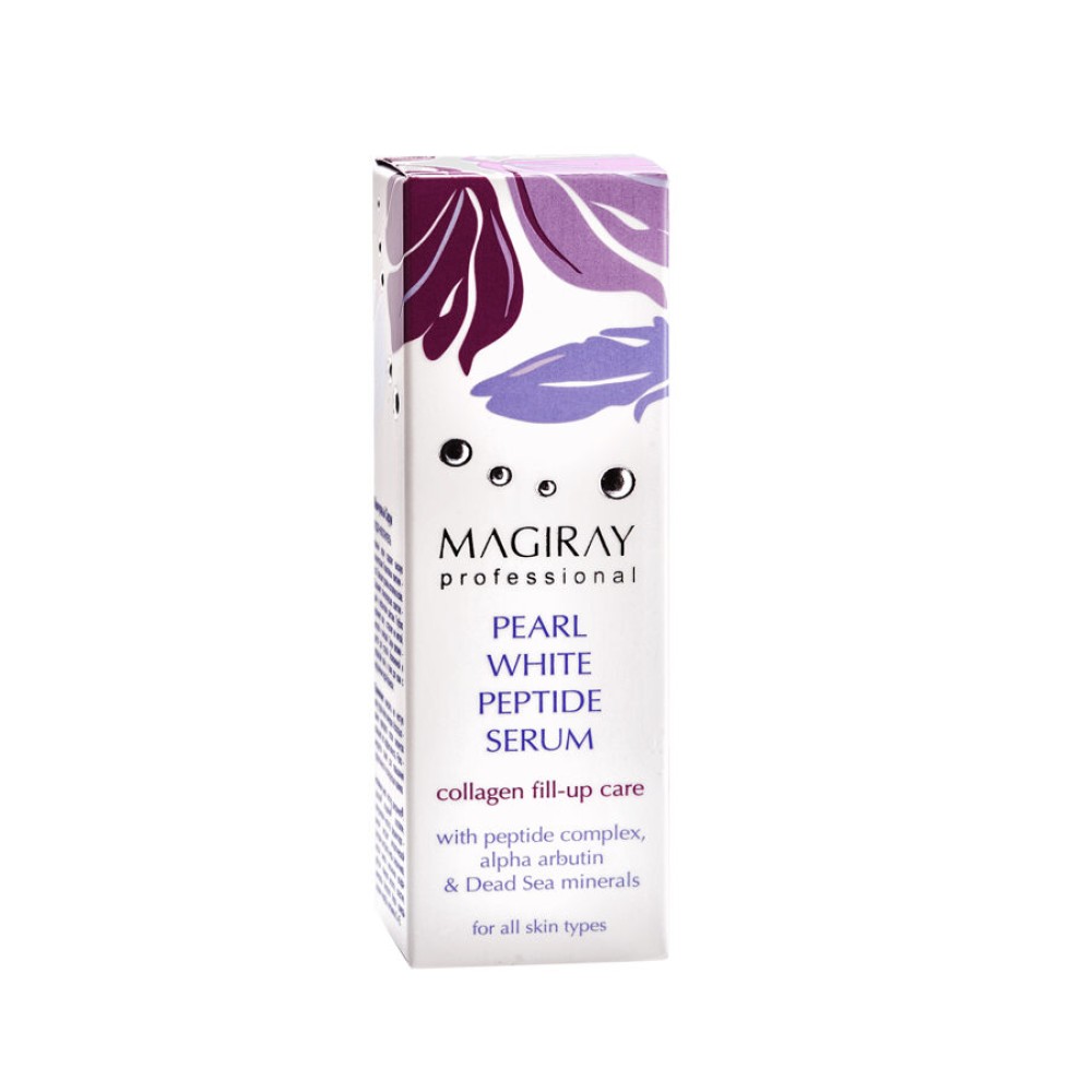 MAGIRAY PEARL WHITE Peptiidiseerum — kollageenitäitev ja valgendav hooldus kõigile nahatüüpidele, 30 ml (725519)