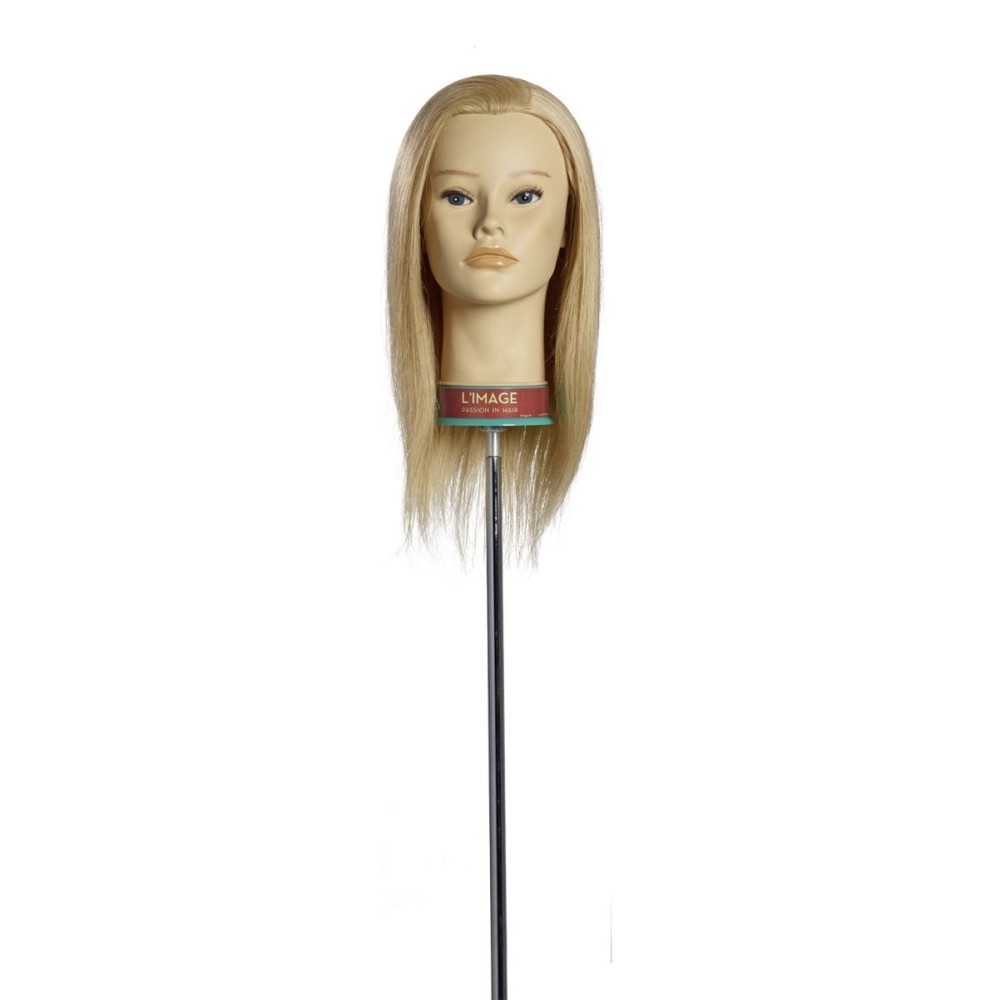 Mannekeenipea Claudia naturaalse juustega 35 cm (1301W)