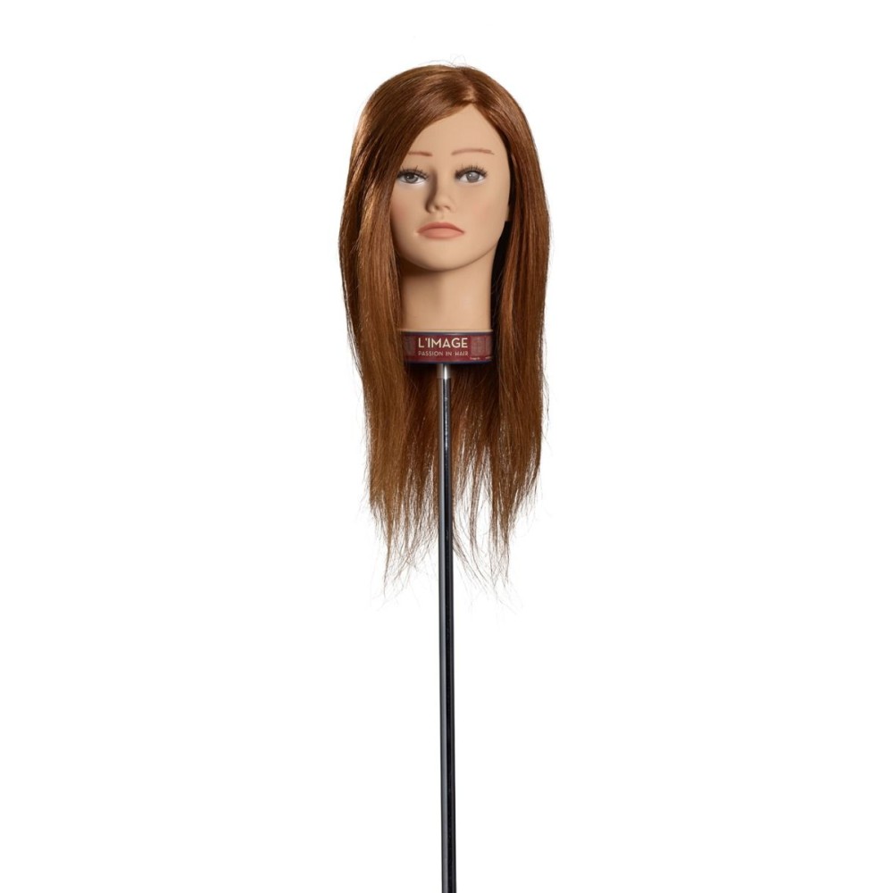 Mannekiini pea Julia looduslike juustega, 40 cm (1400W)