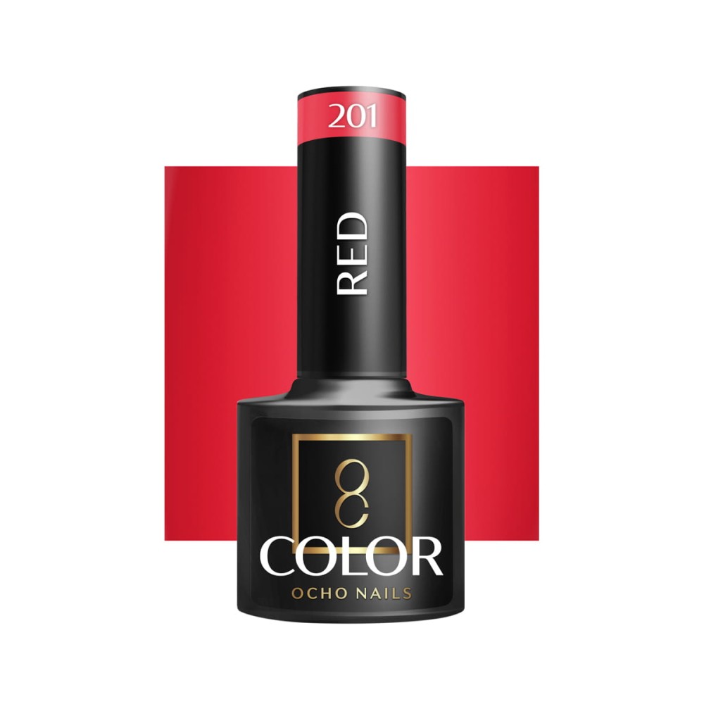 OCHO NAILS RED 201 - Geel-lakk, 5 ml (147367)