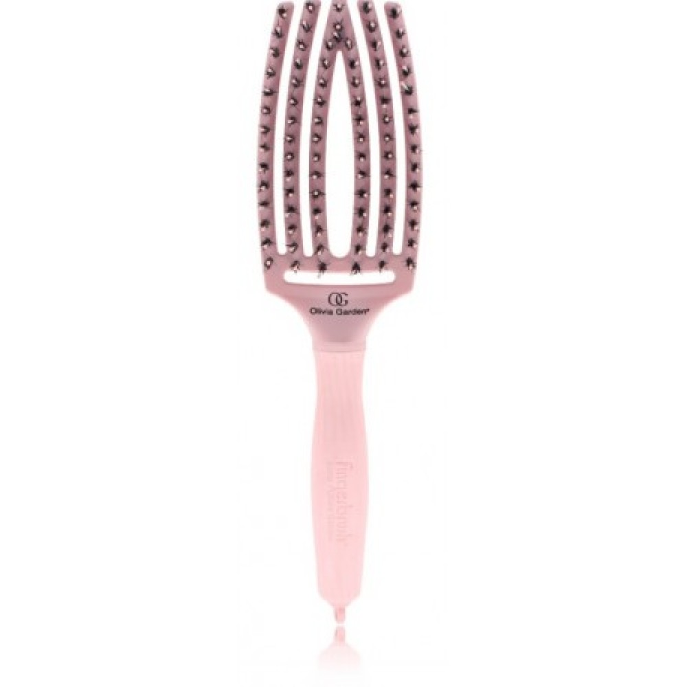 Olivia Garden Fingerbrush PASTEL PINK Combo Medium - juuksehari (olivia-pastel-pink)