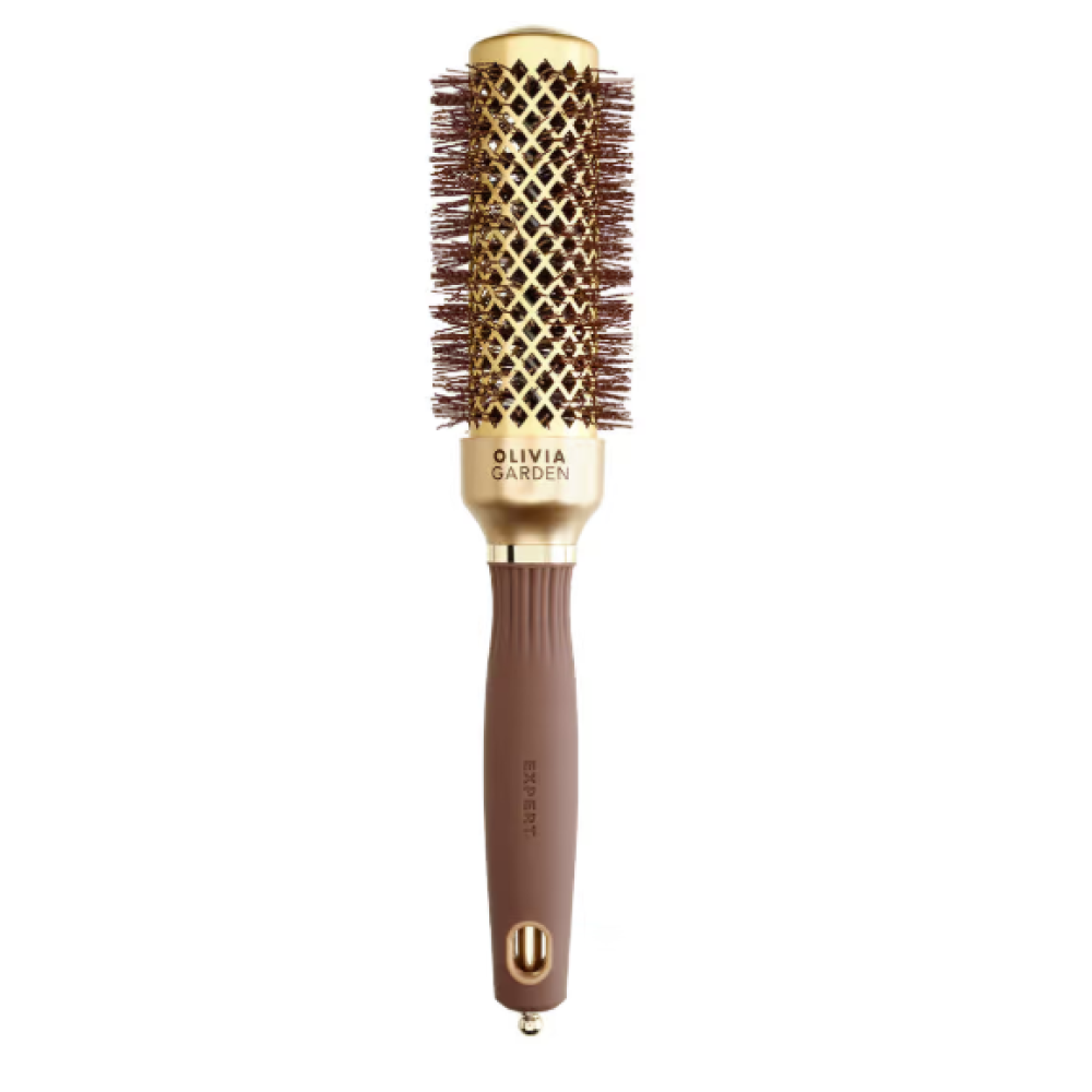 Olivia Garden Expert Blowout Shine Gold juuksehari 35 mm (og-shine-brown-35)