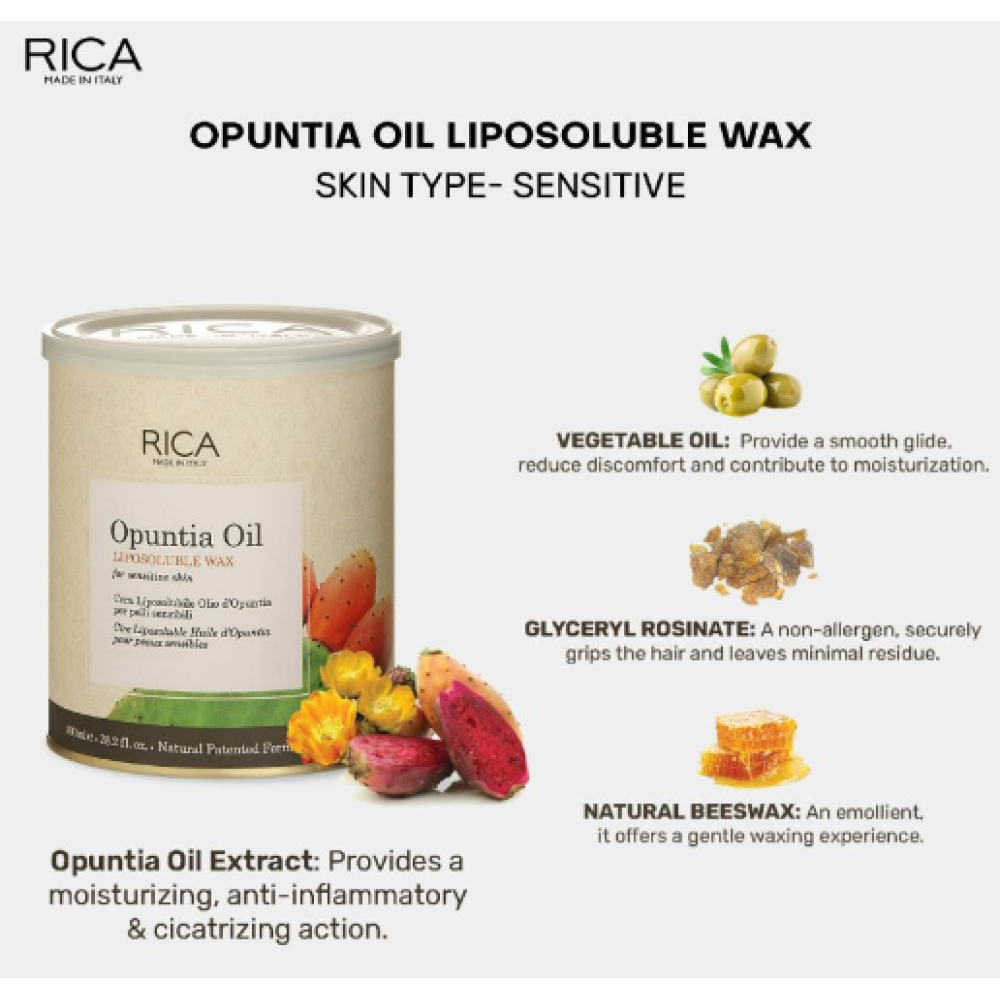 RICA Opuntia õlivaha (opuntsiaõliga), 400 ml (RICAOPU)