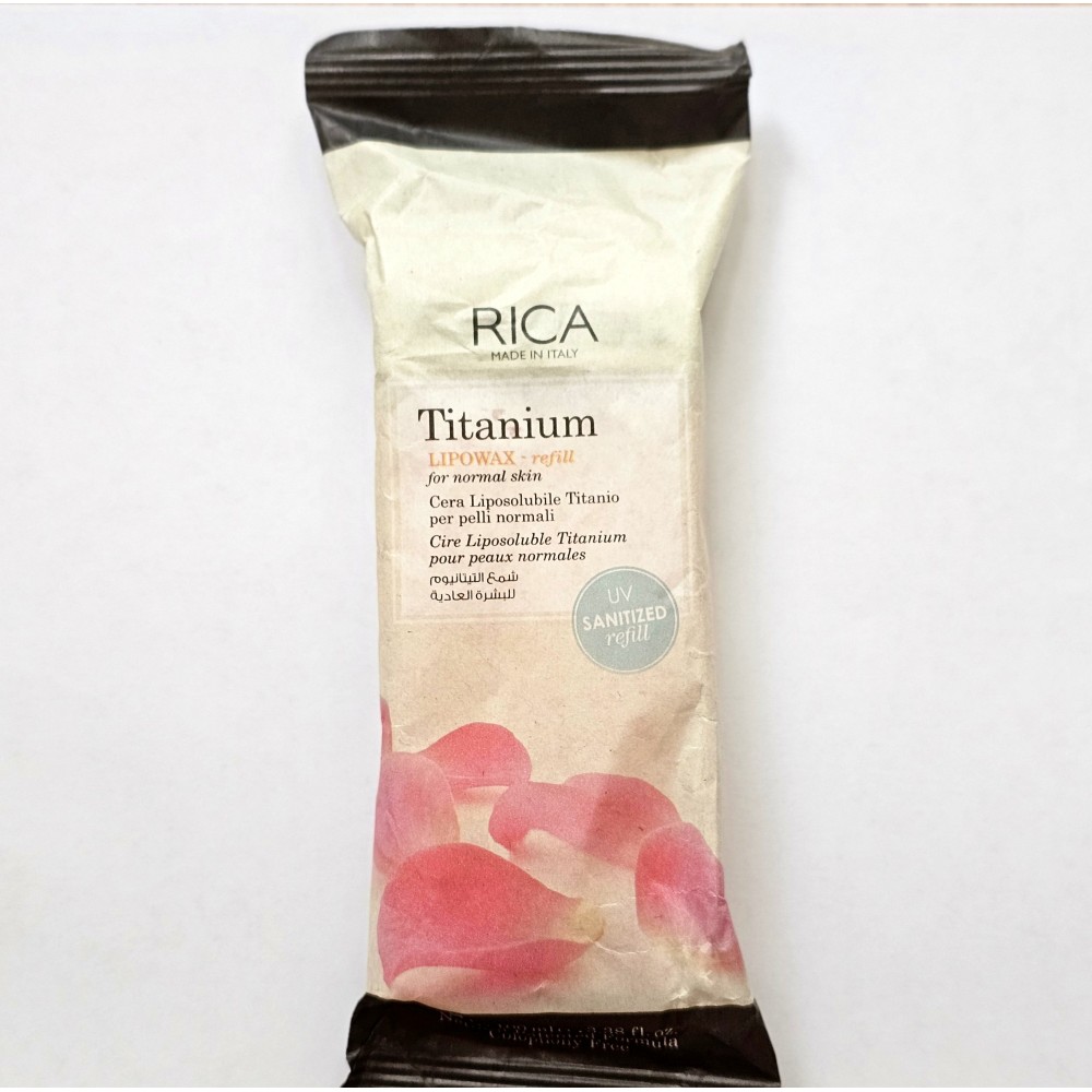 RICA Titanium Wax – roosa vaha titaanioksiidiga, 100 ml (CRRGCR)