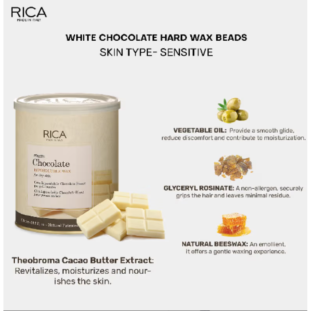 RICA White Chocolate vaha – valge šokolaadivaha, 800 ml (ERICA55)