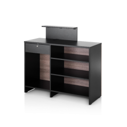 Vastuvõtulaud ilusalongi VISTA CONSOLLE BLACK&OAK