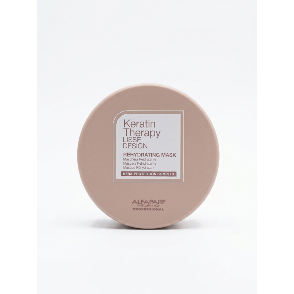 ALFAPARF Milano Keratin Therapy LISSE DESIGN REHYDRATING Mask - Niisutav keratiiniga juuksemask siledatele juustele, 200 ml (PF023351)