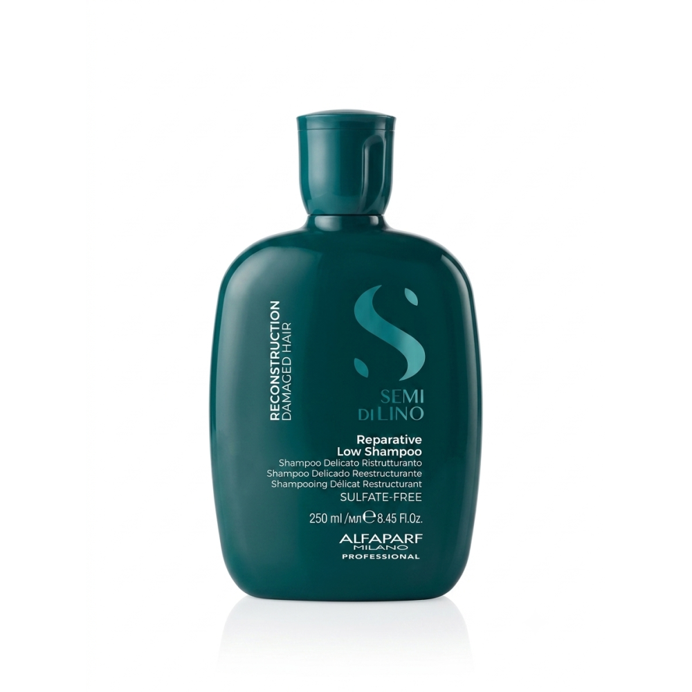 ALFAPARF Milano Semi Di Lino RECONSTRUCTION Shampoo - taastav šampoon kahjustatud ja pleegitatud juustele, 250 ml (PF027564)