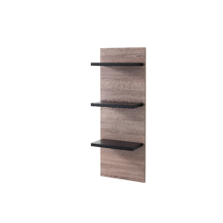 Black & oak Wall display with shelves - Stiilne riiulitega seinavitriin