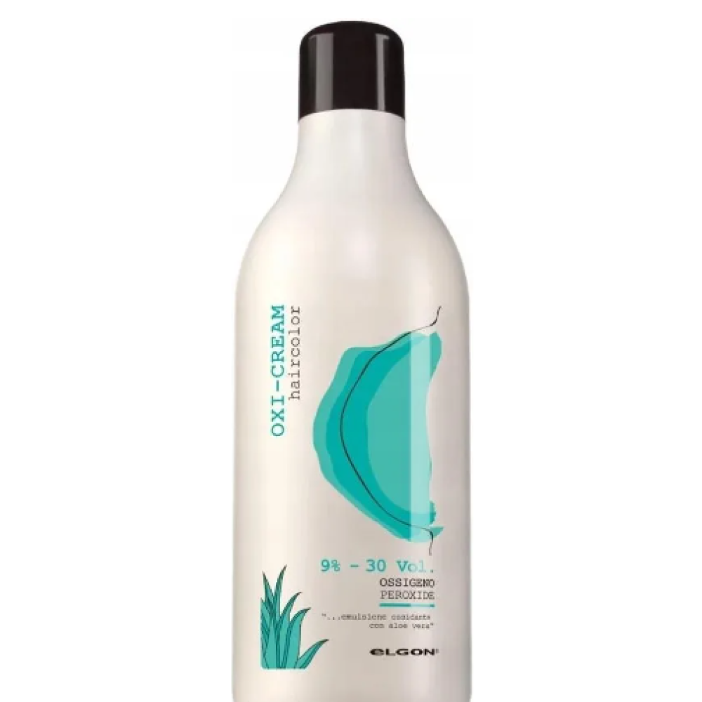 ELGON Oxi-cream haircolor 9% - oksüdeeriv emulsioon aaloega, 1000 ml (elg-40)