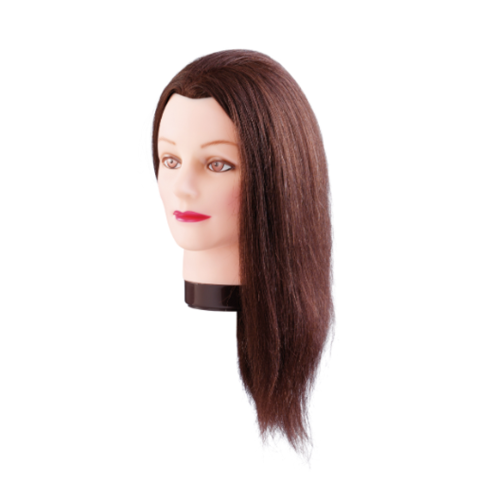 Mannekeeni pea/mannekeen Estelle looduslike juustega 50 cm (7000829)