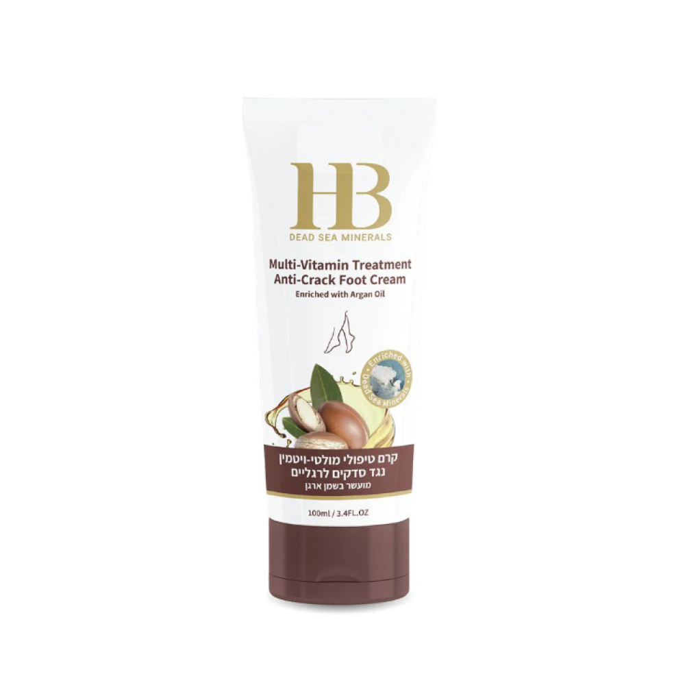 H&B Multi-Vitamin Anti-Crack Foot Cream Enriched with Argan Oil, 100ml (H&B47108)