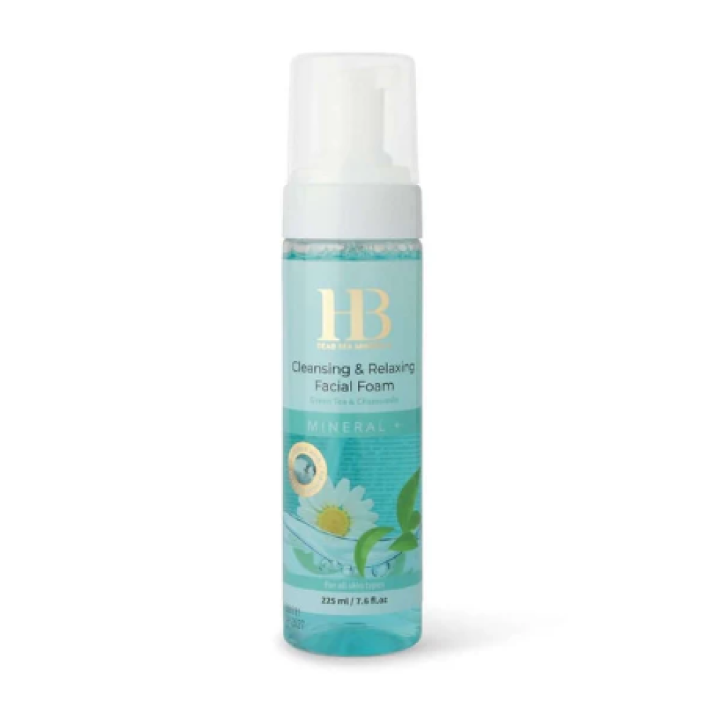 HEALTH&BEAUTY puhastav ja rahustav näopuhastusvaht rohelise tee, kummeli ja mineraalidega, 225 ml (H&Bfoam-green)