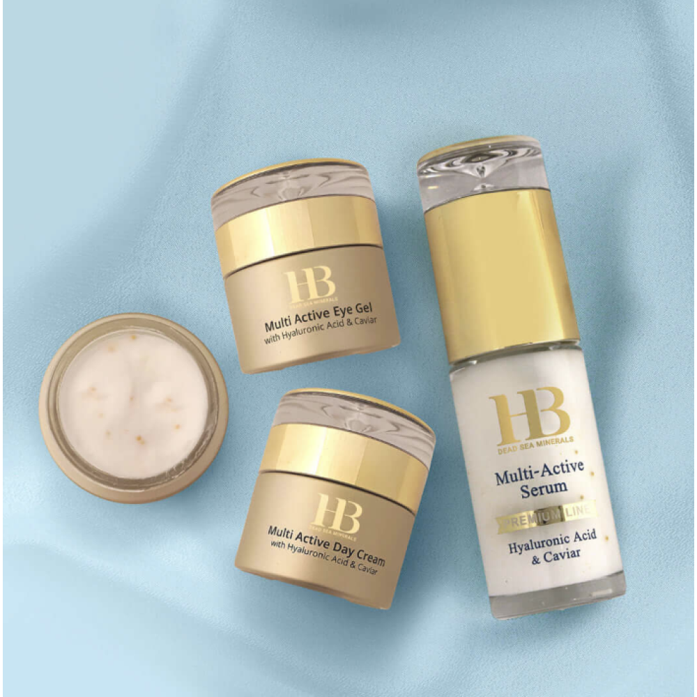 H&B Multi-Active seerum hüaluroonhappe ja kaviariga – aktiivne näoseerum (HB-SERUM)