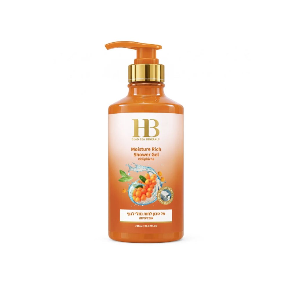 HEALTH&BEAUTY Moisture Rich Shower Cream Obliphicha Oil - niisutav dušigeel-kreem astelpajuõliga, 780 ml (H&B00043)