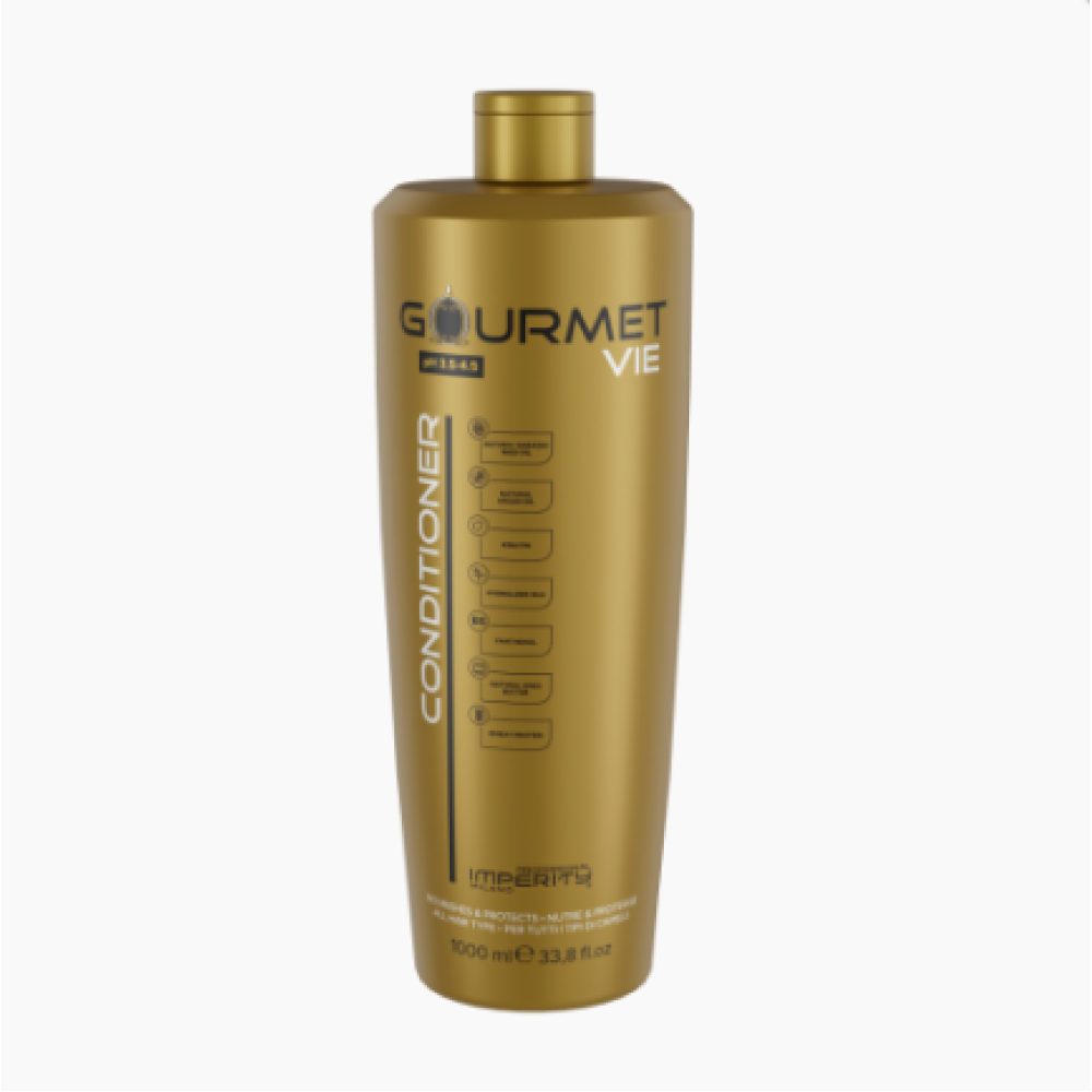 IMPERITY Gourmet Vie Perfume Cream Conditioner – juuksepalsam keratiini ja argaaniaõliga, 1000 ml (BRL-GOUR-CON)